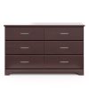 Brookside 6 Drawer Modern Double Dresser Espresso - Image 6