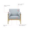 Beautiful Wrap Me Up Accent Chair With Removable Cushions by Drew, Cornflower Blue - Image 11