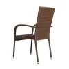 Patio Sense Morgan Outdoor Wicker Chair   Set of 4 - Image 3