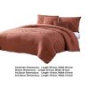 Benjara  Alice 5-Piece Red Stitched Microfiber Queen Comforter Set - Image 5