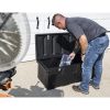 Buyers Products Company 1712240 17.25 in. x 19 in. x 44 in. Matte Black Plastic All-Purpose Truck Tool Box Chest - Image 4