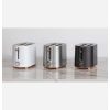 Café Express Finish 2 Slice Metal Toaster White - Image 5