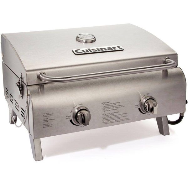 CGG-306 Portable Propane Tabletop Grill in Stainless Steel