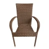 Patio Sense Morgan Outdoor Wicker Chair   Set of 4 - Image 9