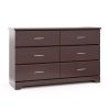 Brookside 6 Drawer Modern Double Dresser Espresso - Image 2