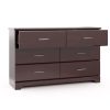 Brookside 6 Drawer Modern Double Dresser Espresso - Image 8