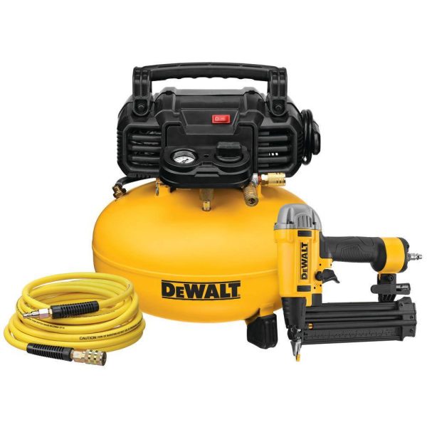 DWFP1KIT 6 Gal. 18-Gauge Brad Nailer and Heavy-Duty Pancake Electric Air Compressor Combo Kit