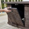Bay Peyton 35B 1 PC Peyton 35 in. W x 24 in. H Square MGO Liquid Propane Fire Pit in Distressed Brown - Image 3