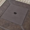 Bay Peyton 35B 1 PC Peyton 35 in. W x 24 in. H Square MGO Liquid Propane Fire Pit in Distressed Brown - Image 6
