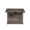 Bay Peyton 35B 1 PC Peyton 35 in. W x 24 in. H Square MGO Liquid Propane Fire Pit in Distressed Brown - Image 2