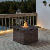 Bay Peyton 35B 1 PC Peyton 35 in. W x 24 in. H Square MGO Liquid Propane Fire Pit in Distressed Brown - Image 10