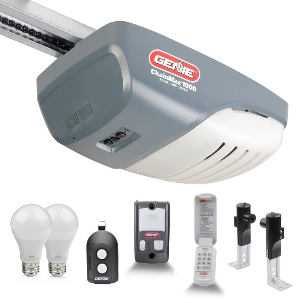 ChainMax 1000 Essentials- 3/4 HPc Chain Drive Garage Door Opener- Plus LED Bulbs
