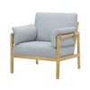 Beautiful Wrap Me Up Accent Chair With Removable Cushions by Drew, Cornflower Blue - Image 3