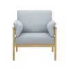 Beautiful Wrap Me Up Accent Chair With Removable Cushions by Drew, Cornflower Blue - Image 6