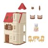 Red Roof Tower Home, 3 Story Dollhouse Playset with Figure, Furniture and Accessories - Image 3