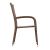 Patio Sense Morgan Outdoor Wicker Chair   Set of 4 - Image 4