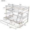 Bright Designs  Espresso Twin over Full Wood Bunk Bed with 2-Drawers - Image 2