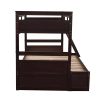 Bright Designs  Espresso Twin over Full Wood Bunk Bed with 2-Drawers - Image 4