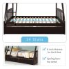 Bright Designs  Espresso Solid Wood Twin Over Full Bunk Bed with 2-Storage Drawers - Image 4