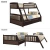 Bright Designs  Espresso Solid Wood Twin Over Full Bunk Bed with 2-Storage Drawers - Image 9