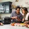 Cosori   Aeroblaze Smart Indoor 8-in-1 Grill with 6-qt Air Grill, Crisp, Dehydrate, Broil, Roast, Bake   Black - Image 12