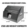 Powerbuilt 240111 26 in. Rapid Box Portable Slant Front Tool Box   Gray - Image 3