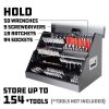 Powerbuilt 240111 26 in. Rapid Box Portable Slant Front Tool Box   Gray - Image 2