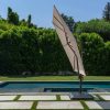 Bay 10 ft. Commercial Aluminum Cantilever Square Offset Patio Umbrella in Cafe Tan with Base Included - Image 10