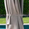 Bay 10 ft. Commercial Aluminum Cantilever Square Offset Patio Umbrella in Cafe Tan with Base Included - Image 6