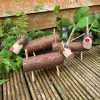 Set of 3 Wooden Christmas Reindeer Logs Garden Ornament Festive Figures Free Standing Home Decor Xmas DIY - Image 4