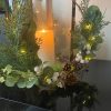 Christmas Artificial Sage Door Wreath Fir Pine Cone Festive Hanging Indoor Decoration Light Up Foliage Garland Home Decor Decorative - Image 3