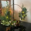 Christmas Artificial Sage Door Wreath Fir Pine Cone Festive Hanging Indoor Decoration Light Up Foliage Garland Home Decor Decorative - Image 2
