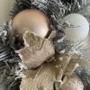 Christmas Snow Effect Door Wreath Decoration Artificial Traditional Foliage Autumn Xmas Home Decor Decorative Festive 50cm - Image 3