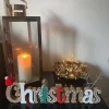 Christmas Wooden Sign Ornament Novelty Xmas Decoration Plaque Centerpiece Dining Table Living Bedroom Home Indoor Decor - Image 3