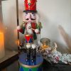 Christmas Nutcracker Ornament Decoration Light Up LED Festive Decor Xmas Festive Ornament Figure Drummer Musical Wind Up - Image 2