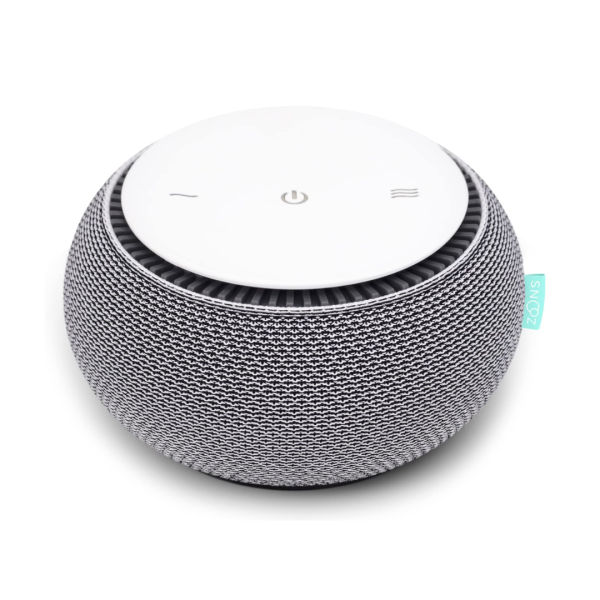SNOOZ Smart White Noise Machine   Real Fan Inside for Non-Looping White Noise Sounds, Cloud