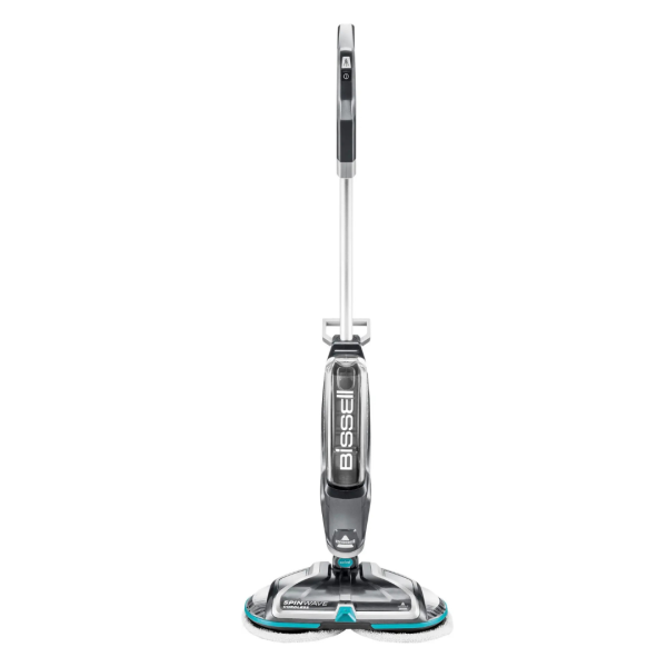 SpinWave Cordless Powered Mop   Titanium/Electric Blue