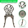 Patio Premier  Tulip Garden 3-Piece Cast Aluminum Outdoor Bistro Set - Image 4