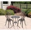 Patio Premier  Tulip Garden 3-Piece Cast Aluminum Outdoor Bistro Set - Image 2