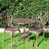 Patio Premier  Tulip Garden 3-Piece Cast Aluminum Outdoor Bistro Set - Image 7