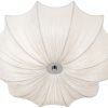 Planetarium 21  Wide Modern White Fabric Ceiling Light - Image 6