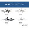 Progress Lighting Vast Collection 72 in. 8-Blade Indoor Antique Bronze Industrial Ceiling Fan with LED Light and Remote - Image 9