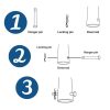 Progress Lighting Huff Collection Indoor/Outdoor 96 in. Six-Blade Black Modern Ceiling Fan with Six-Speed Remote - Image 9
