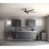 Progress Lighting Huff Collection Indoor/Outdoor 96 in. Six-Blade Black Modern Ceiling Fan with Six-Speed Remote - Image 12