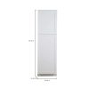 Bay  White Shaker Assembled Pantry Cabinet with Adjustable Shelves   Soft Close Doors (24 in. W x 24.5 in. D) - Image 14
