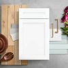 Bay T2490-MLWH Designer Series Melvern Assembled 24x90x23.75 in. Pantry Kitchen Cabinet in White - Image 10